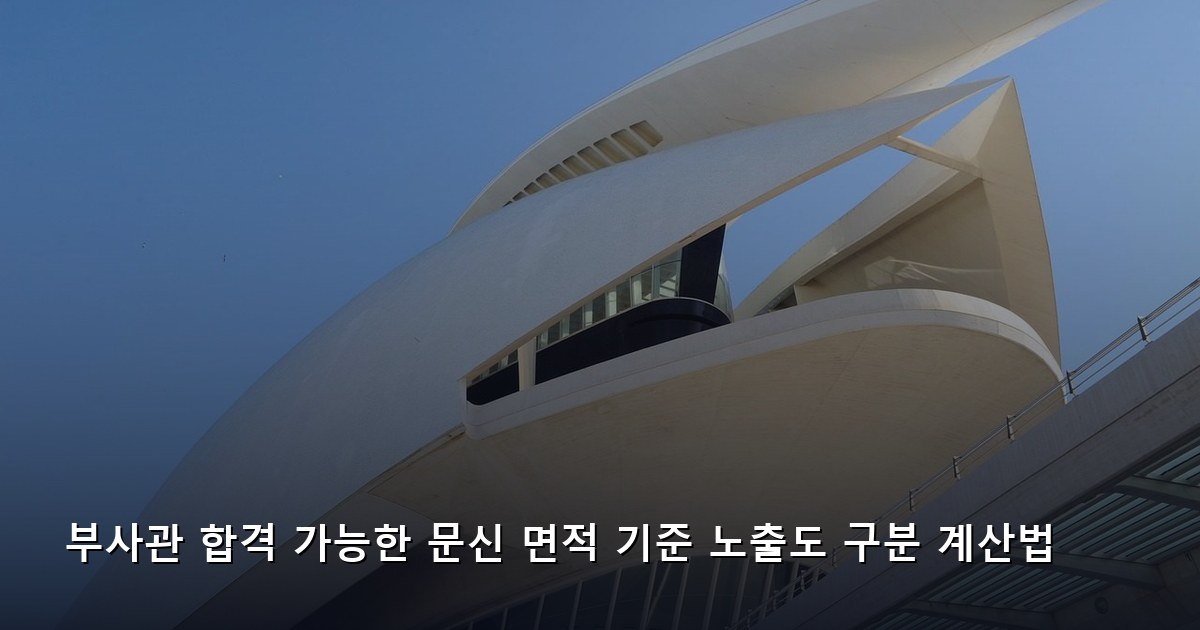 부사관 합격 가능한 문신 면적 기준 노출도 구분 계산법
