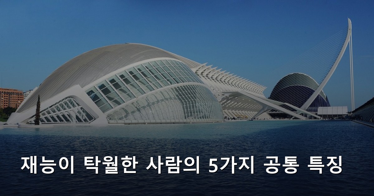 재능이 탁월한 사람의 5가지 공통 특징